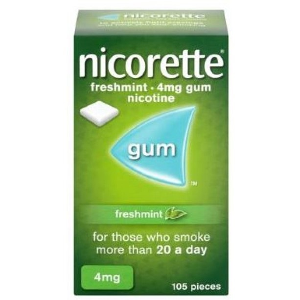 Nicorette Freshmint Flavour 4mg Gum - 105 Pcs