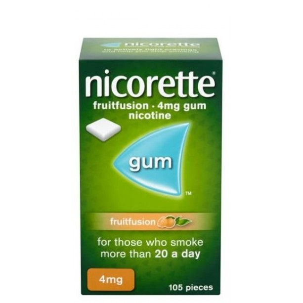 Nicorette Fruitfusion Gum 4mg - 105 Pieces