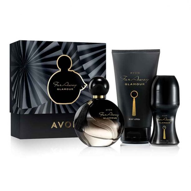 Far Away Glamour Perfume Gift Set (Set Of 3)