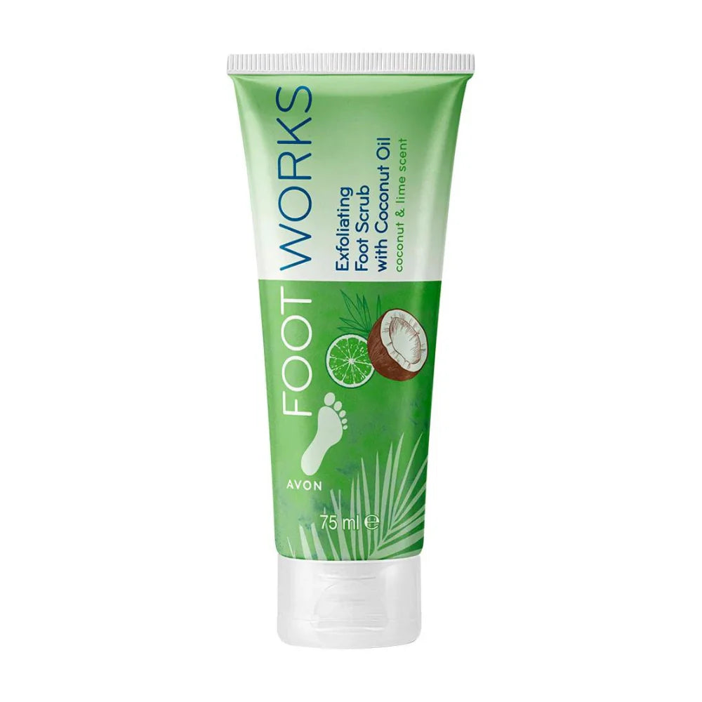 Avon Footworks Coconut & Lime Exfoliating Foot Scrub – 75ml
