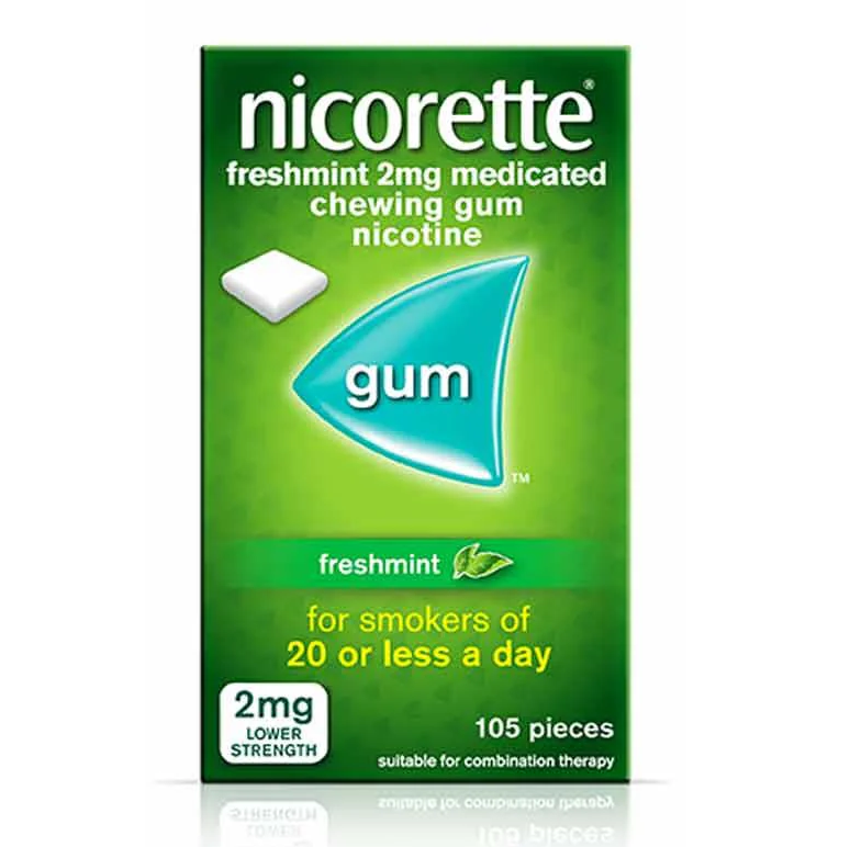 Nicorette Freshmint Flavour 2mg Gum - 105 Pcs