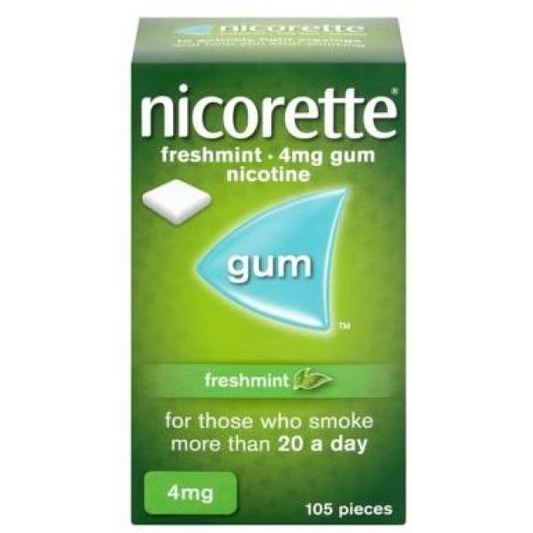 Nicorette Freshmint Flavour 4mg Gum - 105 Pcs