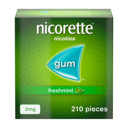 Nicorette Gum Freshmint 2mg – 210 Pieces