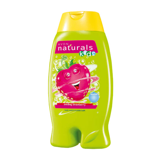 Avon Naturals Kids Swirling Strawberry Body Wash & Bubble Bath – 250ml