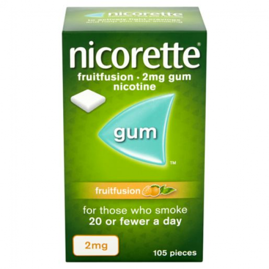 Nicorette FruitFusion 2mg Gum - 105 Pieces