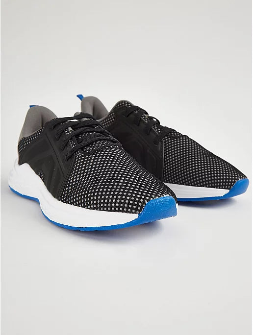 George Black Lace Up Mesh Trainers – Joggers