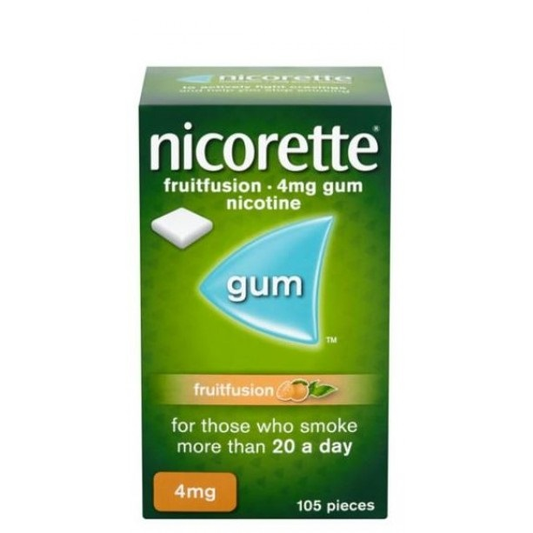 Nicorette Fruitfusion Gum 4mg - 105 Pieces