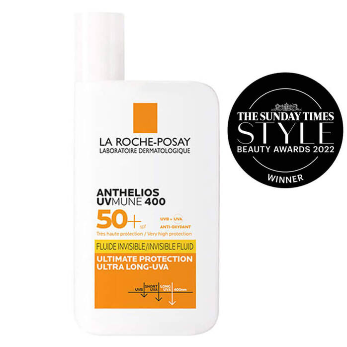 La Roche-Posay ANTHELIOS UVMUNE 400 Invisible Fluid SPF50+ Sun Cream for Sensitive Skin 50ml
