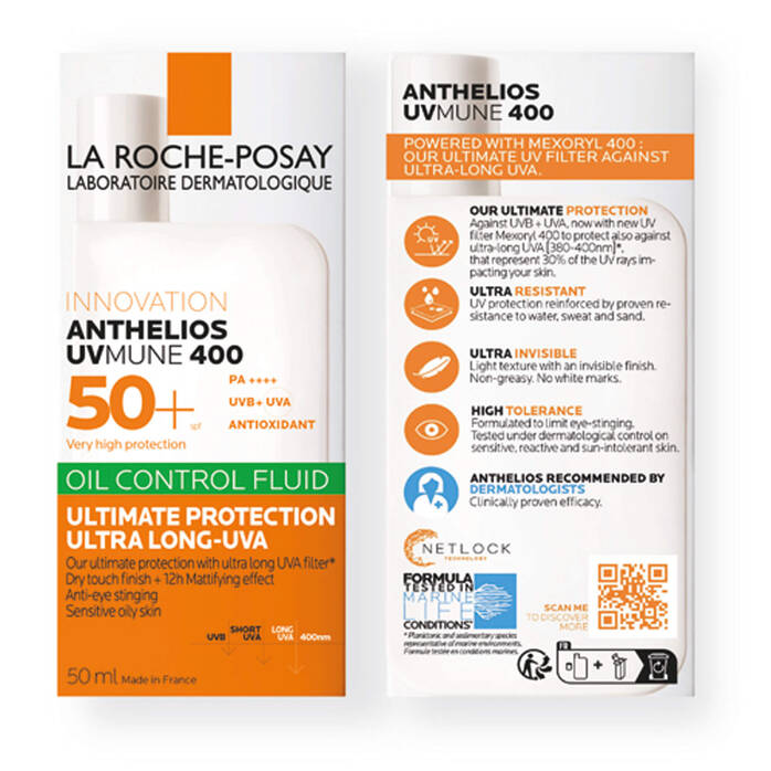 La Roche-Posay ANTHELIOS UVMUNE 400 Oil Control Invisible Fluid SPF50+ – 50ml