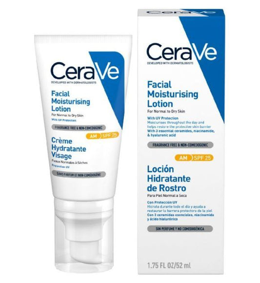 CeraVe AM Facial Moisturising SPF 25 Lotion 52ml