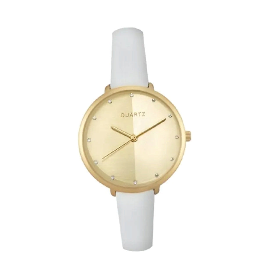 Avon Breena Brushed Dial Watch – Gold Tone