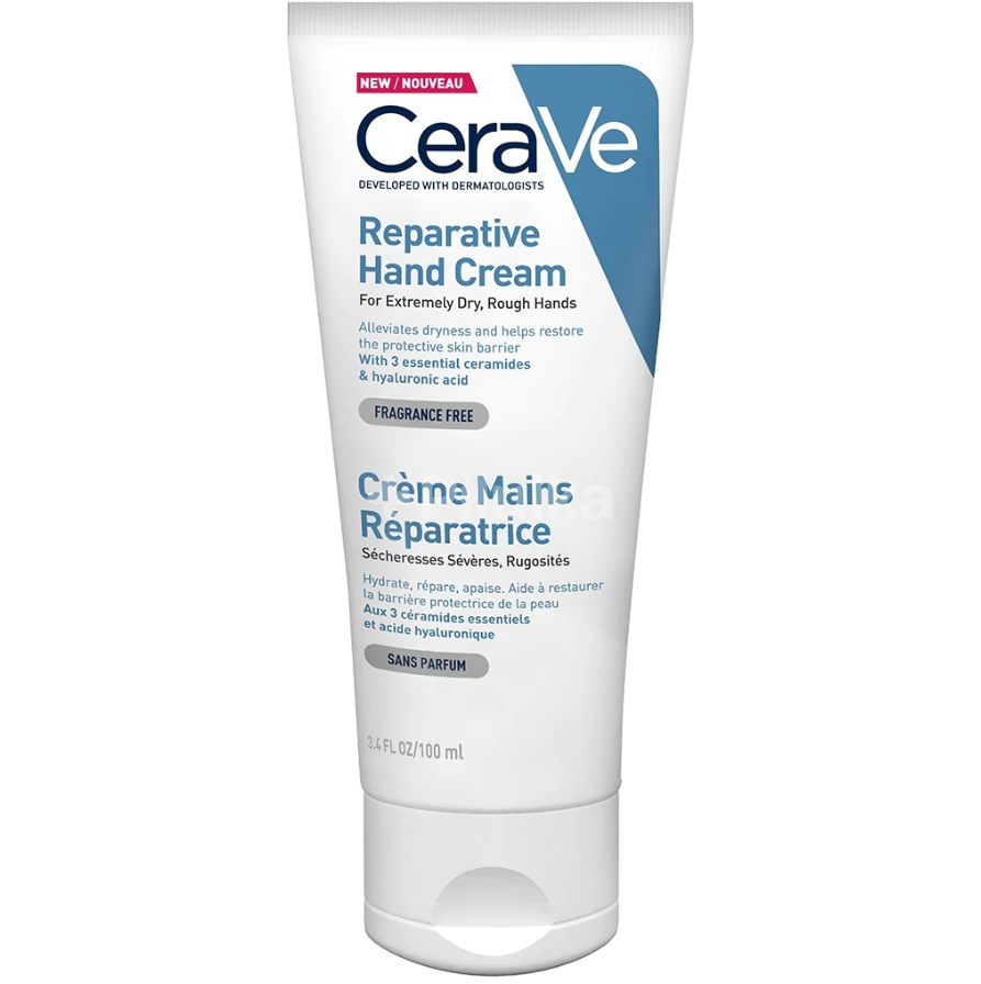 CeraVe Reparative Hand Cream with Ceramides for Extremely Dry Rough Hands 100ml