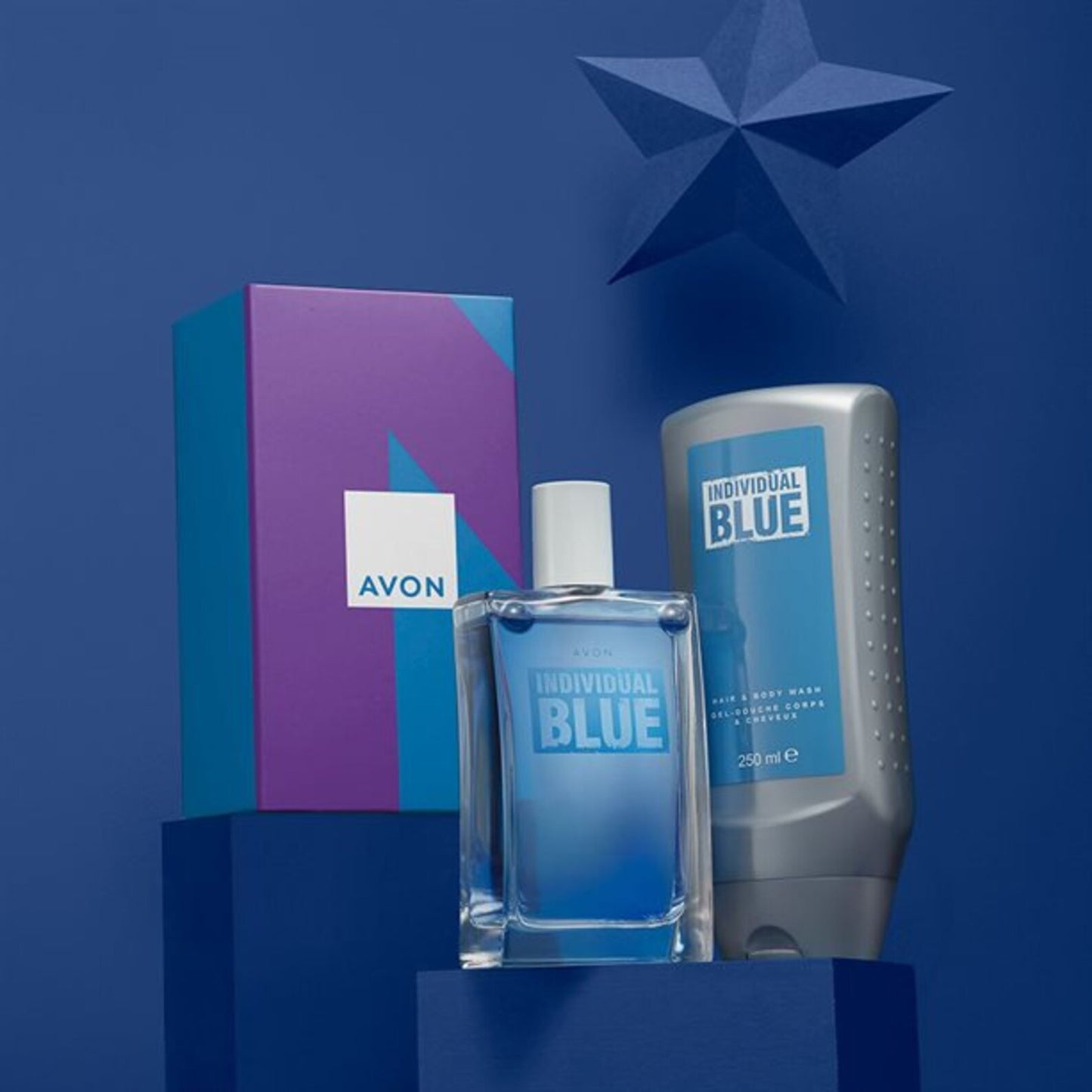 Avon Perfume Individual Blue for Him Giftset