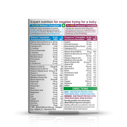Vitabiotics Pregnacare him & her Conception (60 Tablets)