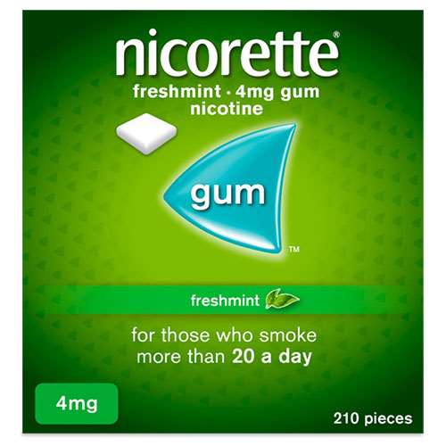 Nicorette Freshmint Flavour 4mg Gum - 210 Pcs