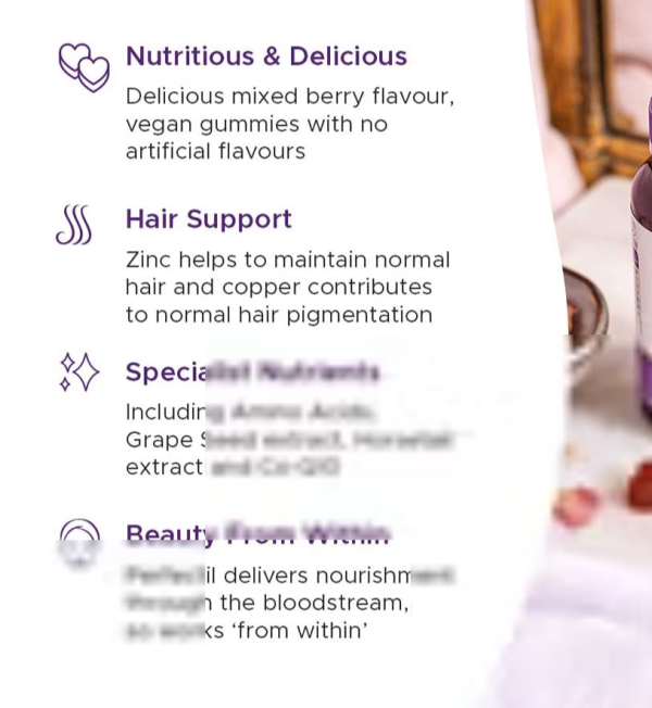Vitabiotics Perfectil Haircrush 60 Vegan Gummies